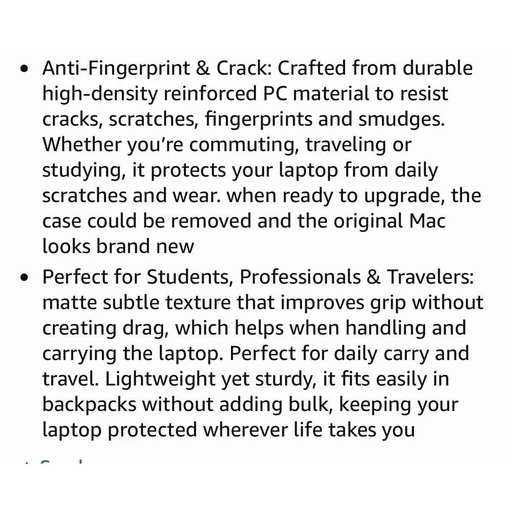 Case for MacBook Air 15 inch M5 M4 M3 M2 2026-2023 | Anti Crack, Midnight Blue